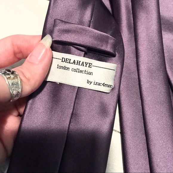 Purple Plaid Dress Shirt - Picture 7 of 7